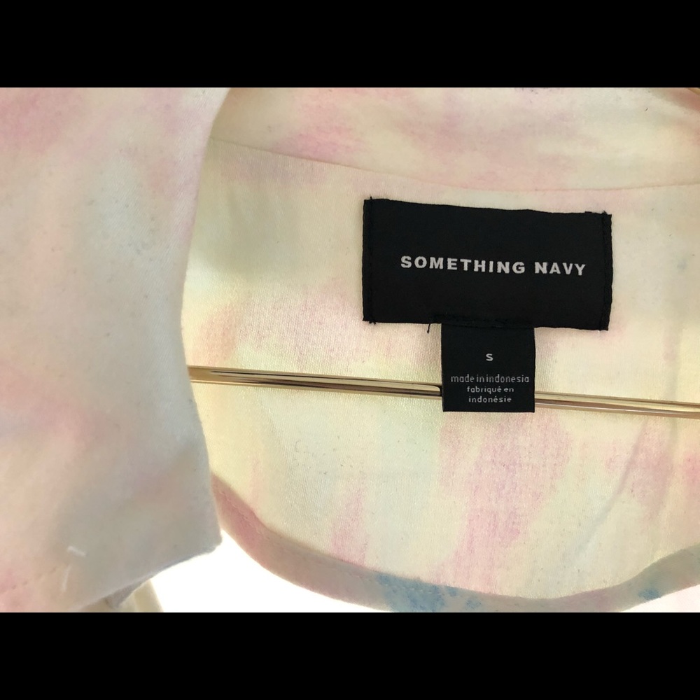 Something Navy Tie Dye Trench - Picture 4 of 9